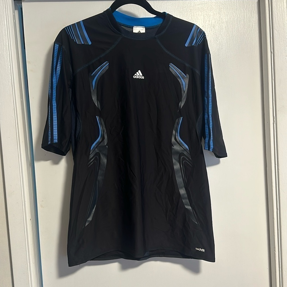 New no tag: adidas Men's Techfit PowerWeb Compression  Running Tshirt Mens 2XL